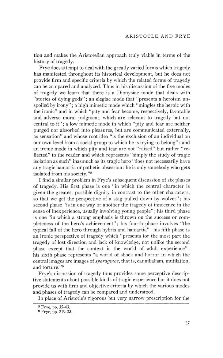 aristotles essay on tragedy